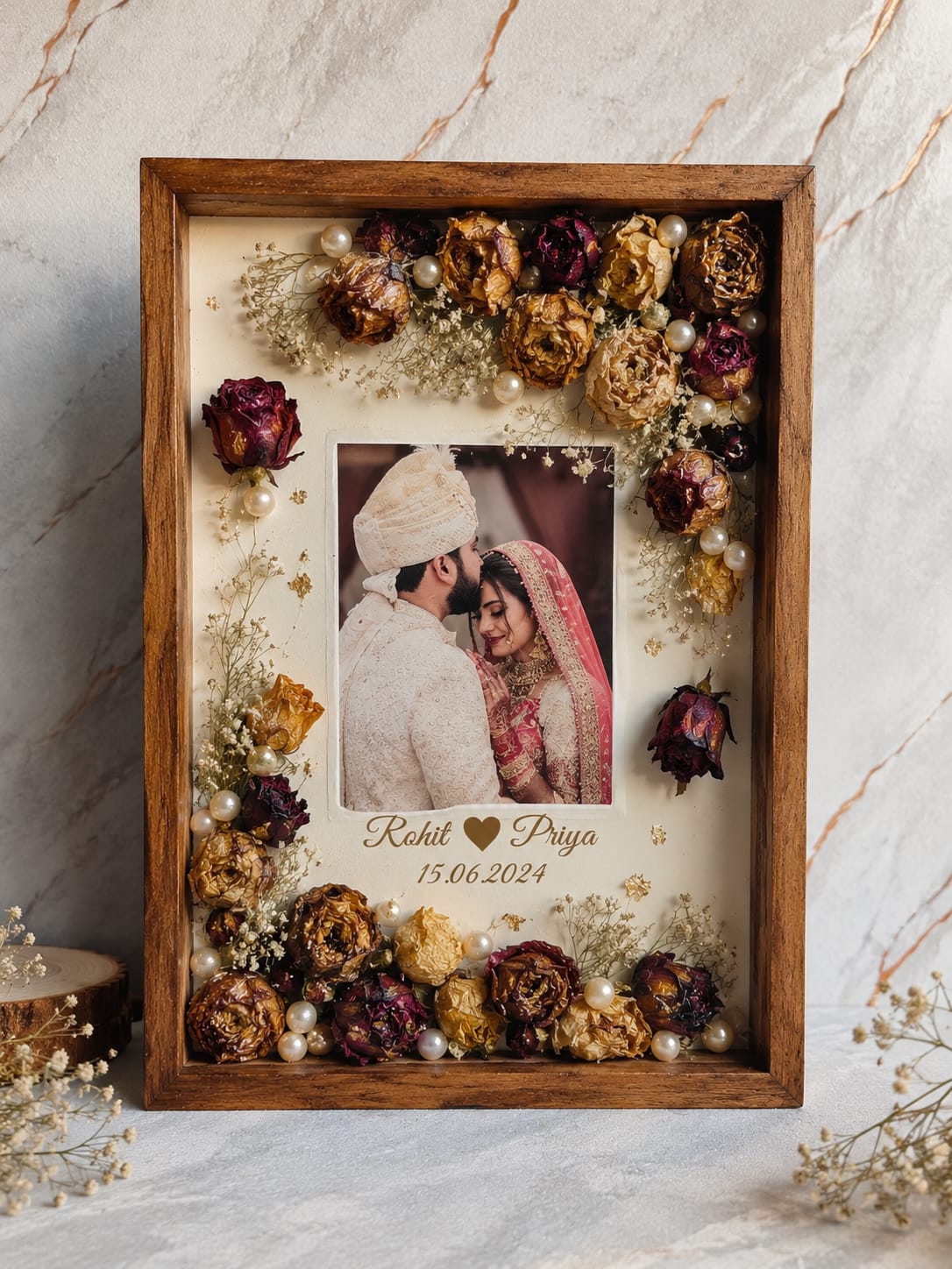 Eternal Elegance Teakwood Frame – 9×12